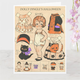 Dolly Dangle's Halloween 🦇 Reproduction Paper Dol Karte