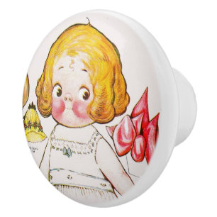 "Dolly Dingle Dell" Keramikknauf