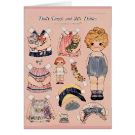 Dolly Dingle und ihre Dollies Paper Doll Card