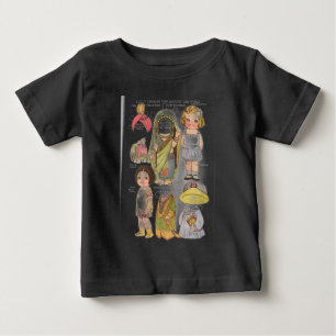 Dolly Dingles Reise um die Welt Papierschneiderpup Baby T-shirt
