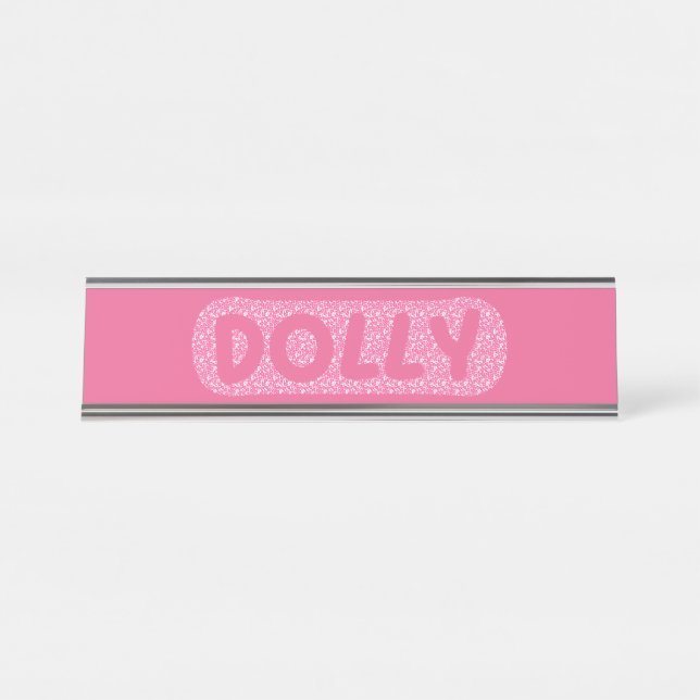 Dolly, Herz Kostümname By CallisC Car Magnet T Schreibtischnamensplakette (Vorderseite )