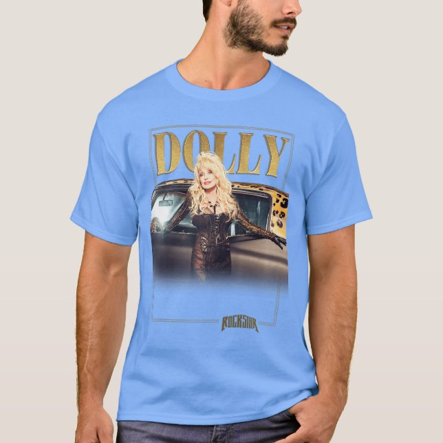 Dolly Parton Rockstar Gold Baseballee friends frie T-Shirt (Vorderseite)