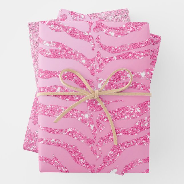 Dolly Pink und Glam Geschenkpapier Set (Beispiel)