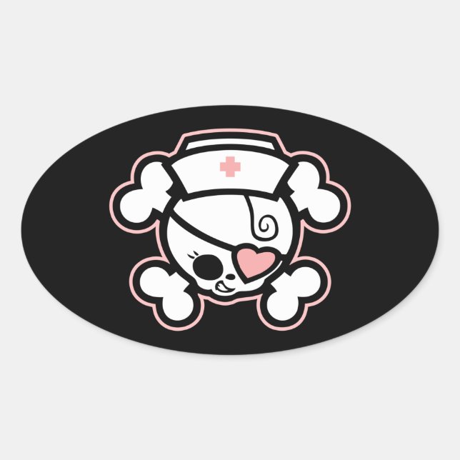 Dolly RN Heart Ovaler Aufkleber (Vorderseite)