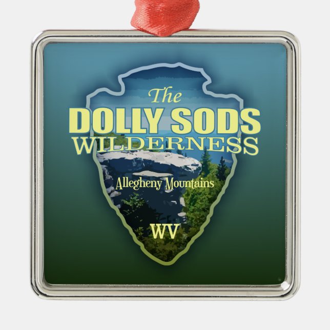 Dolly Sods WA (Pfeilspitzen) Ornament Aus Metall (Vorne)