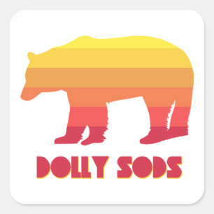 Dolly Sods Wilderness Bear Quadratischer Aufkleber