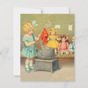 Dolly Waschmädchen Vintage Spielpuppen Süß