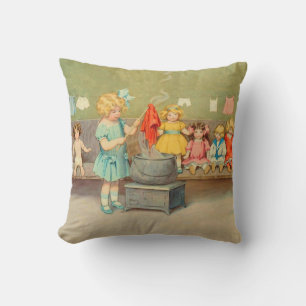 Dolly Waschmädchen Vintage Spielpuppen Süß Kissen
