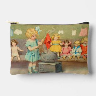 Dolly Waschmädchen Vintage Spielpuppen Süß Zubehörtasche