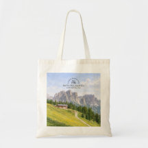 Dolomiten Alpenhütte Aquarell Natur Landschaft