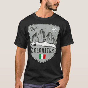 Dolomiten Berg Italien Emblem T-Shirt