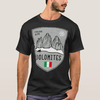 Dolomiten Berg Italien Emblem T-Shirt