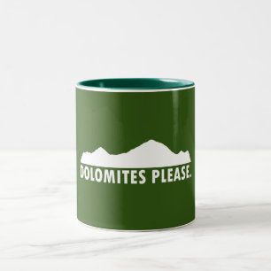 Dolomiten Bitte Zweifarbige Tasse
