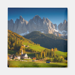 Dolomiten Dorf im Herbst Andenken Magnet