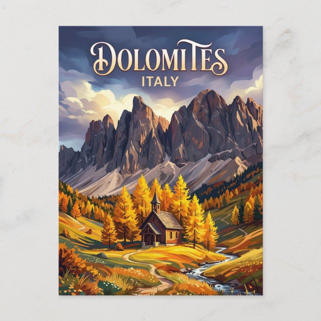 Dolomiten Italien Postkarte (Vorderseite)