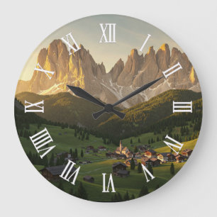 Dolomiten Italien Reise Große Wanduhr