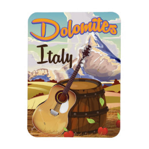 Dolomiten Italien Reiseplakat Magnet
