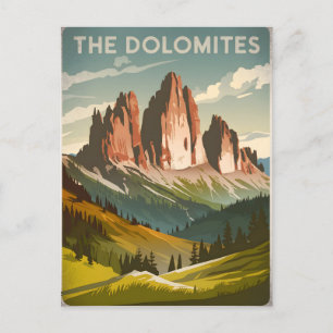 Dolomiten, Italien Vintag Postkarte