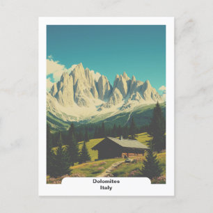 Dolomiten, Italien Vintage Alpen Postkarte