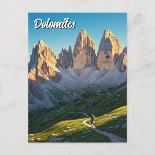 Dolomiten Italien Wandertour Postkarte