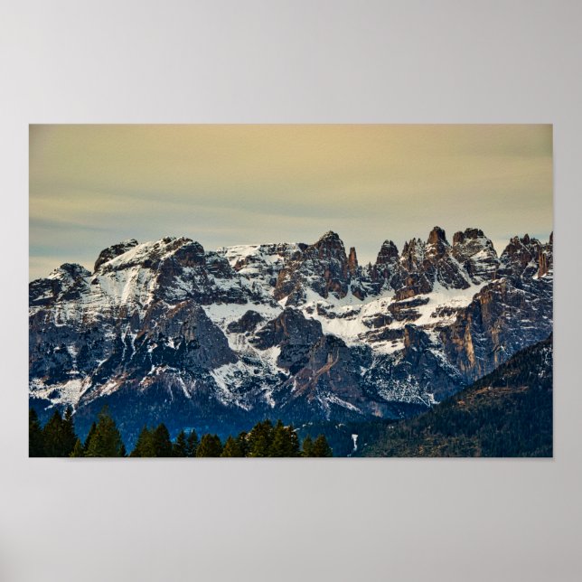 Dolomiten, italienische Alpen Poster (Vorne)