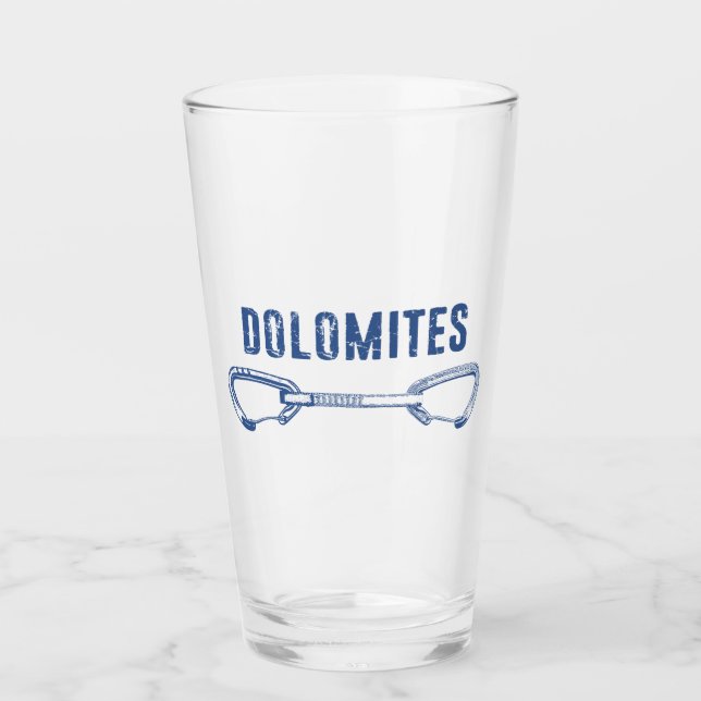Dolomiten Klettern Glas (Vorderseite)