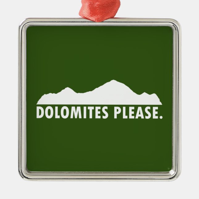Dolomiten Ornament Aus Metall (Vorne)