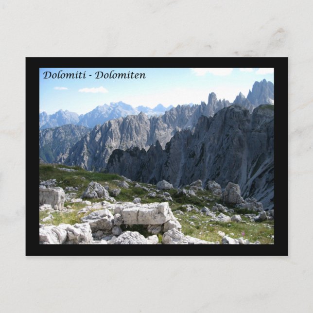 Dolomiten Postkarte (Vorderseite)