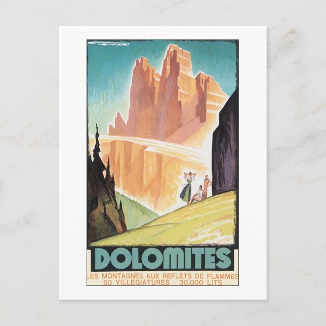 Dolomiten Postkarte (Vorderseite)