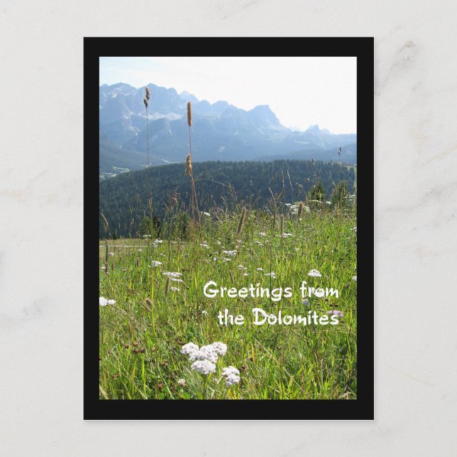 Dolomiten Postkarte (Vorderseite)