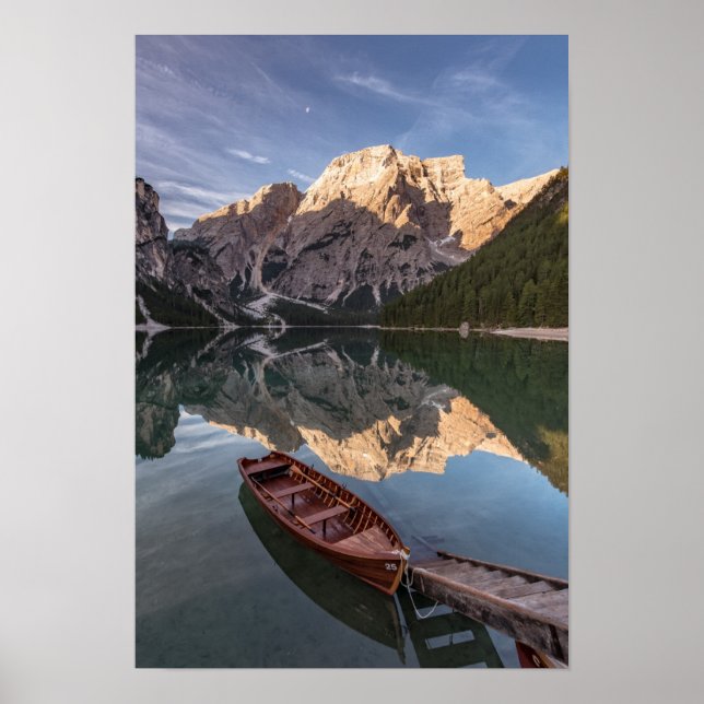 Dolomiten | Pragser Wildsee | Tirol, Italien Poster (Vorne)