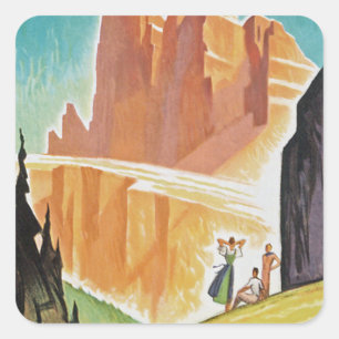 Dolomiten Quadratischer Aufkleber