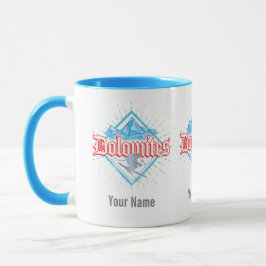 Dolomiten Südtirol Retro Skier Vintager Ski Tasse