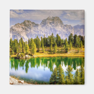 Dolomiten und Atemberaubender See Landschaft Magnet