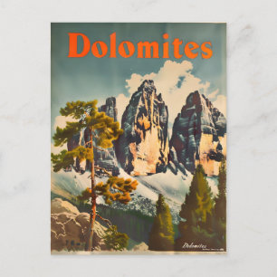 Dolomiten Vintage Postkarte