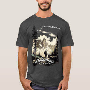 Dolomiten Wandern Frische Pasta machen Gold T-Shirt