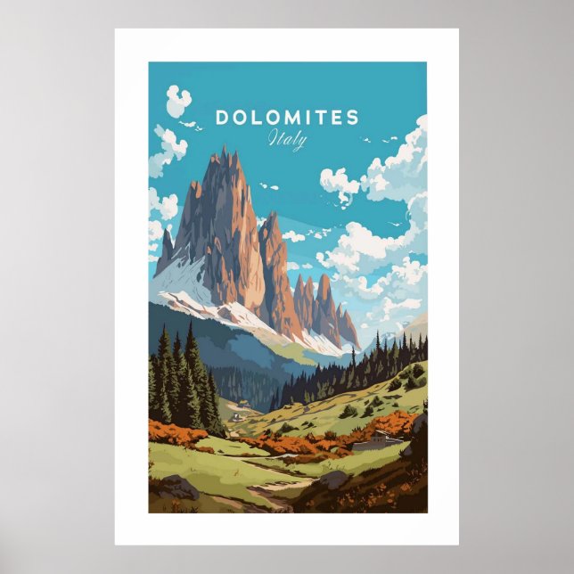 Dolomites Italy Poster (Vorne)