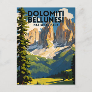 Dolomiti Bellunesi Nationalpark Reisen Postkarte