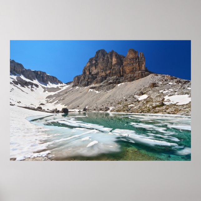 Dolomiti-See Pisciadu Poster (Vorne)