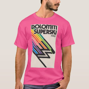 Dolomiti Superski Italien Vintage Style Aufkleber T-Shirt