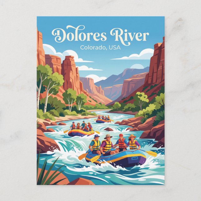 Dolores River Colorado, USA Postkarte (Vorderseite)