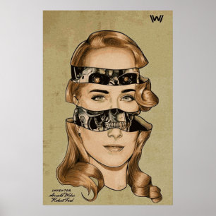 Dolores von Westworld SciFi Robot Artwork Poster