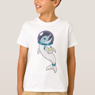 Dolphin als Astronaut in Kostüm T-Shirt