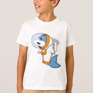 Dolphin als Astronaut mit Kostüm T-Shirt