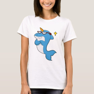 Dolphin als Einhorn mit Brille.PNG T-Shirt