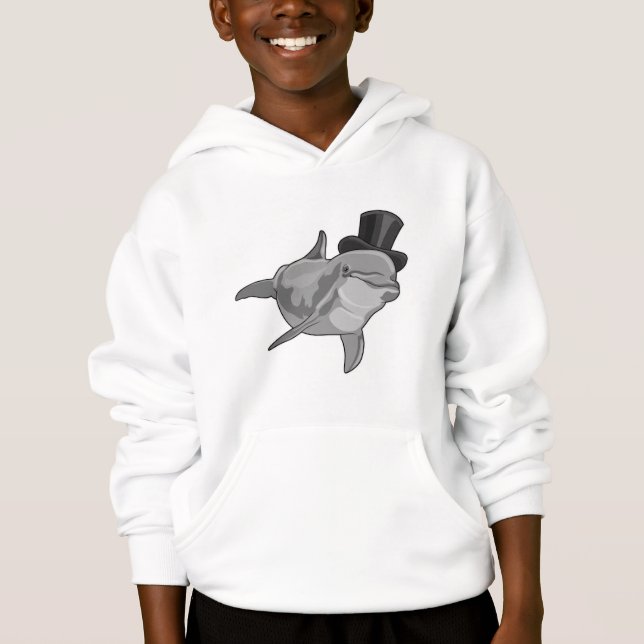 Dolphin als Gentleman mit Top Hut (Vorderseite)