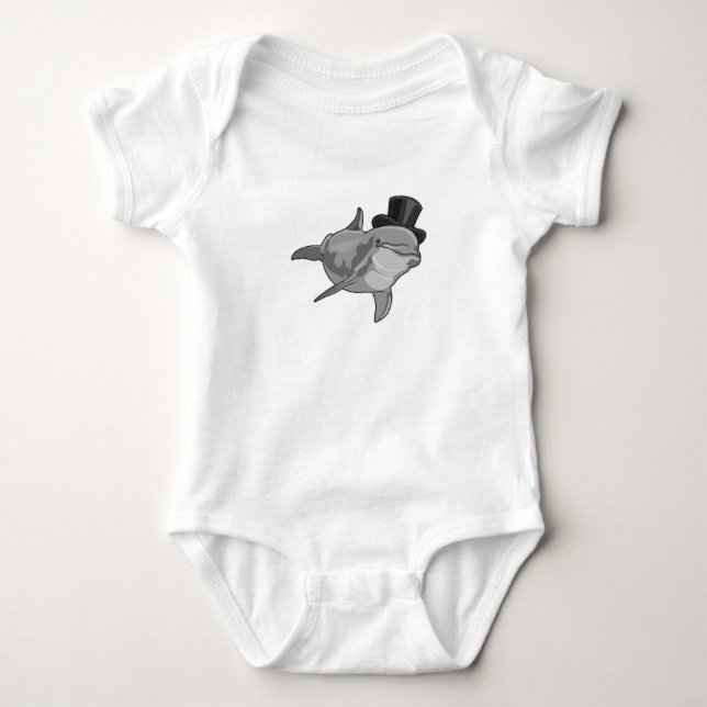 Dolphin als Gentleman mit Top Hut (Vorderseite)