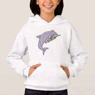 Dolphin als Krankenschwester mit Spritze Hoodie