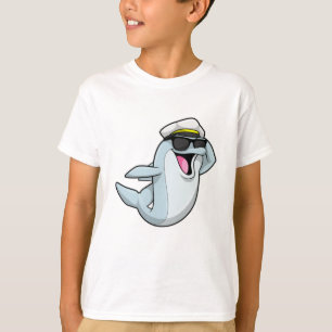 Dolphin als Polizist mit Polizeihut T-Shirt