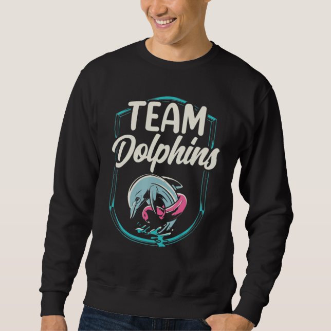 Dolphin Animal Ocean Biologists Aquatic Mammal Dol Sweatshirt (Vorderseite)